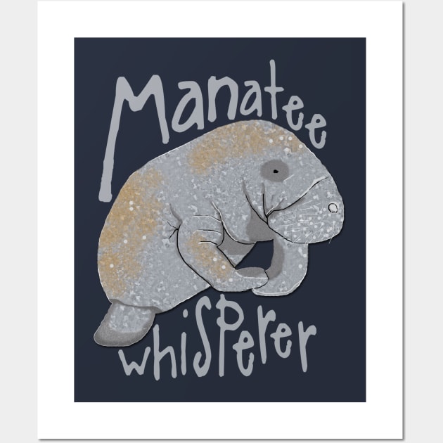 Manatee Whisperer Wall Art by ahadden